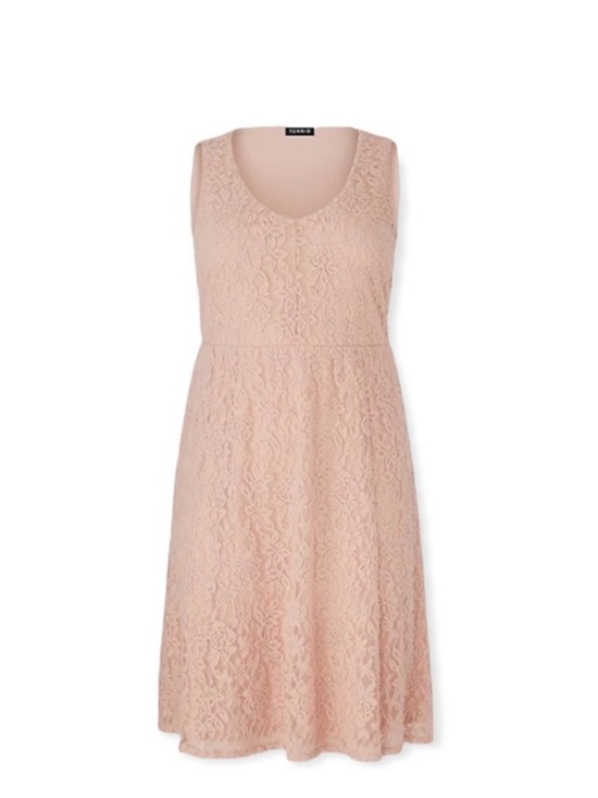 torrid Dresses & Skirts - Torrid Blush Lace Dress Sz 00 NWT